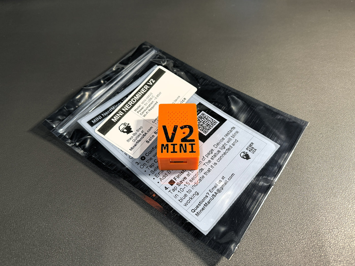 V2 Mini NerdMiner – Compact USB Bitcoin Solo Lottery Miner