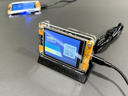 Cooling Stand for NerdMiner V2 & NMminer – 40mm USB Fan Included – Lower Temps