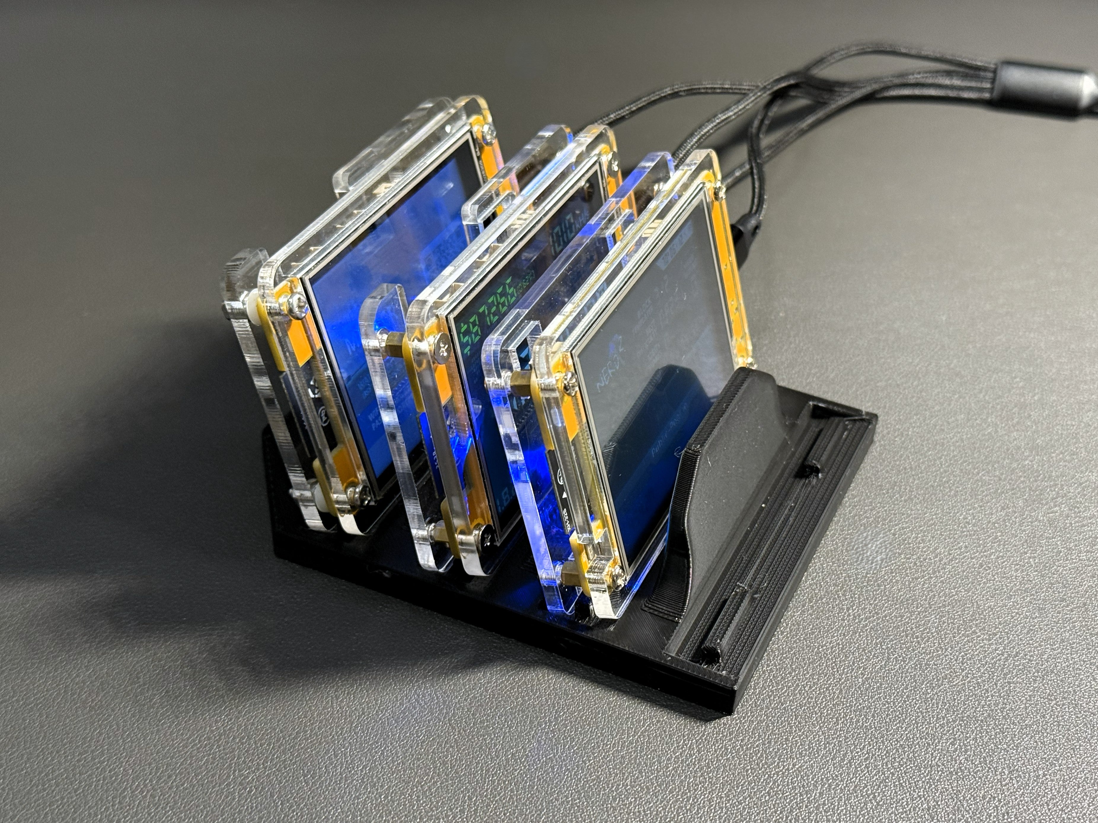 4-Slot Cradle Stand for NerdMiner & NMminer Bitcoin Solo Mining Device ...