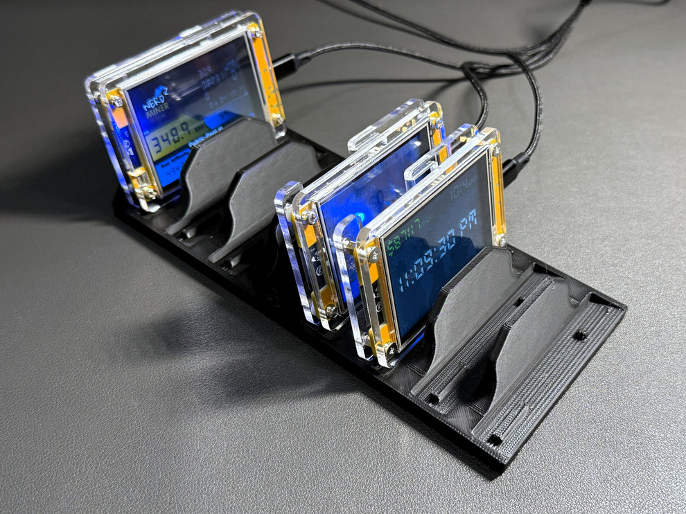 8-Slot Cradle Stand for NerdMiner & NMminer Bitcoin Solo Mining Device ...
